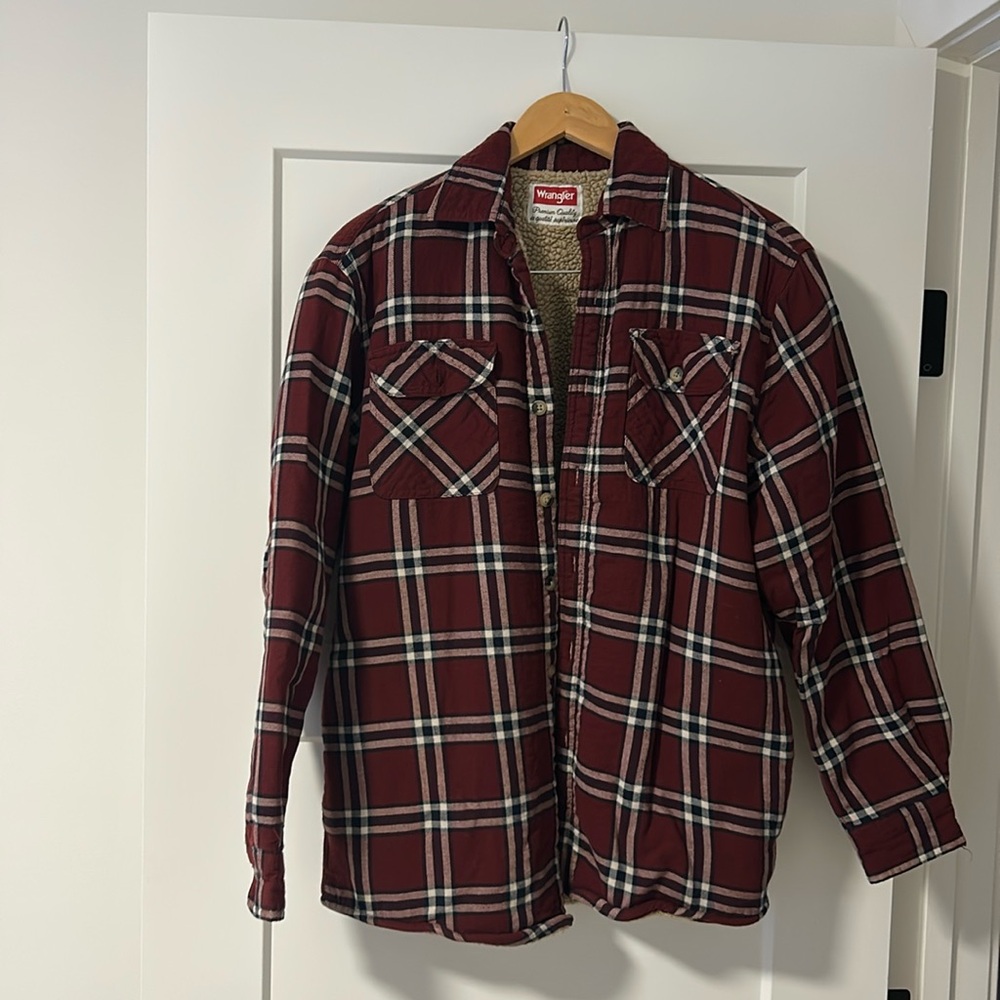 Wrangler sherpa lined shirt